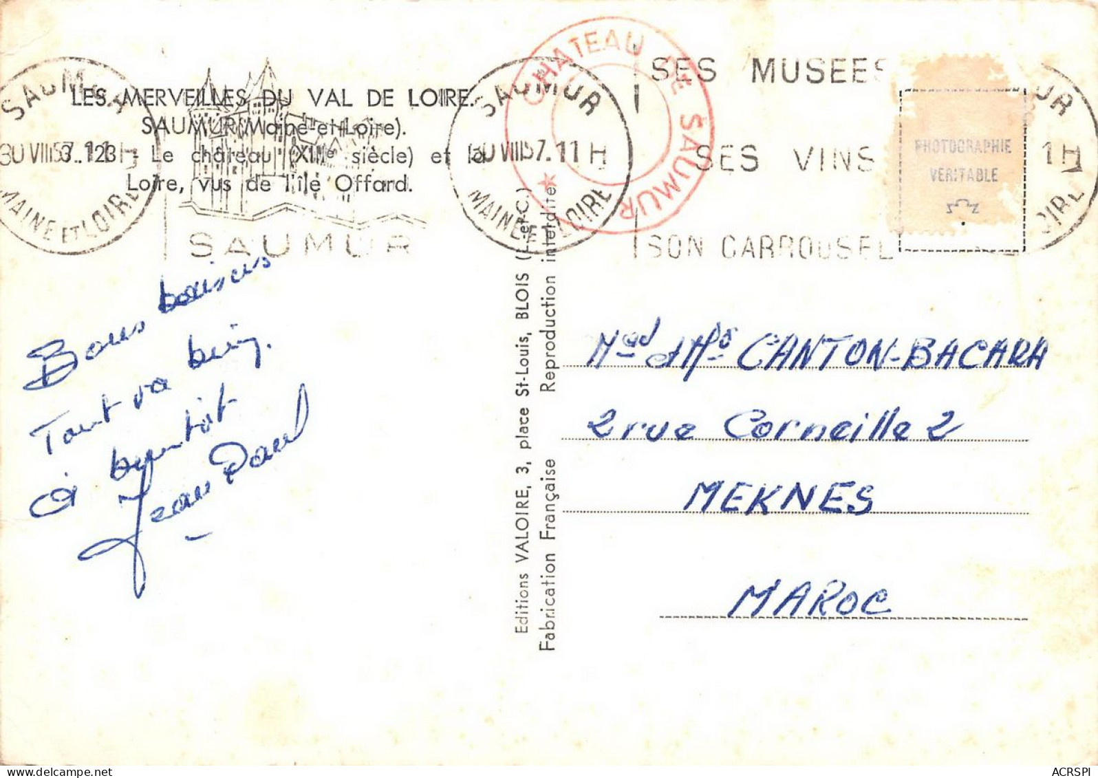 SAUMUR   40 (scan Recto Verso)nono0120 - Saumur