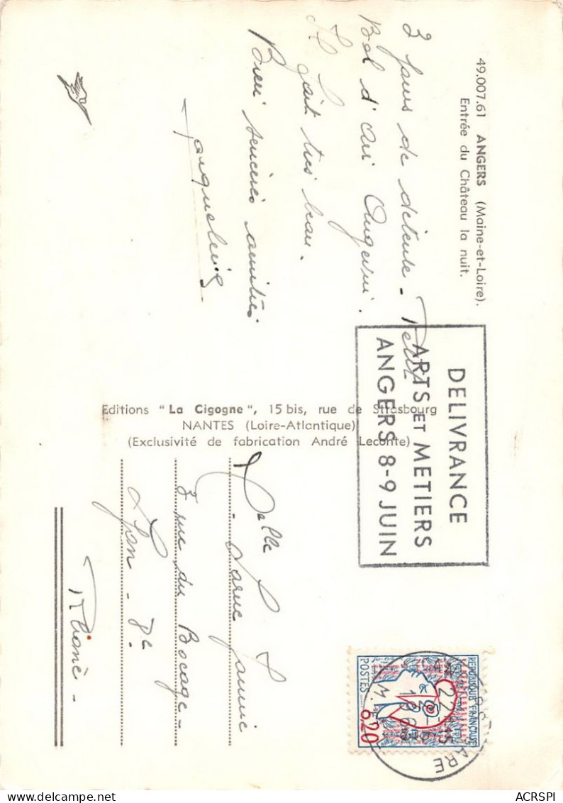 49 ANGERS Le Chateau  1 (scan Recto Verso)nono0119 - Angers