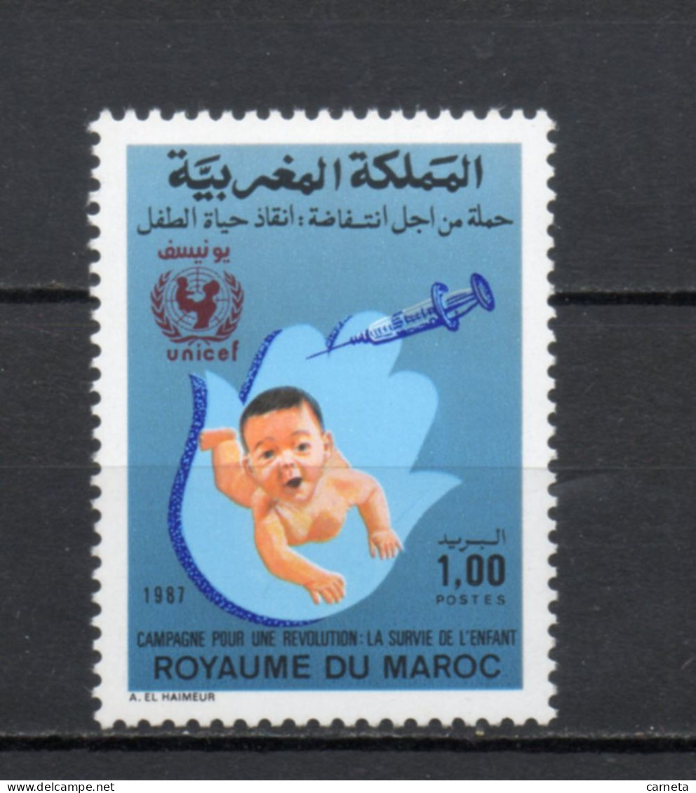 MAROC N°  1038   NEUF SANS CHARNIERE  COTE 0.70€   SURVIE DE L'ENFANT - Marokko (1956-...)