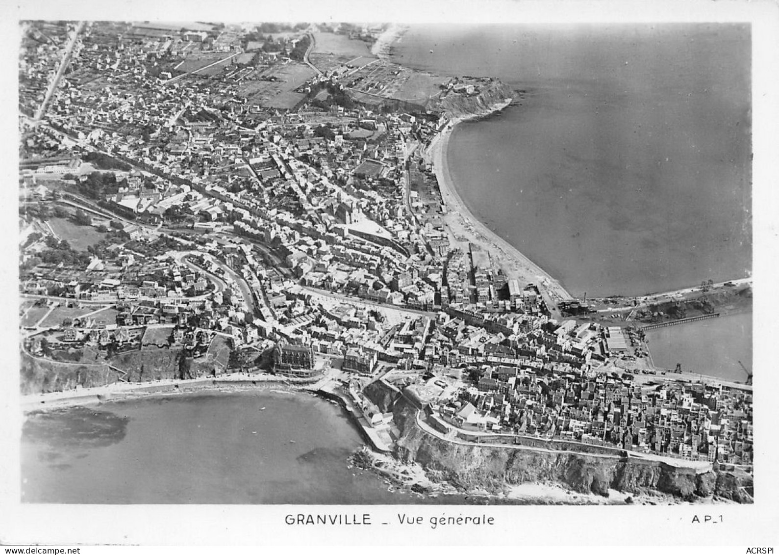 GRANVILLE  Vue Du Ciel  28 (scan Recto Verso)nono0130 - Granville