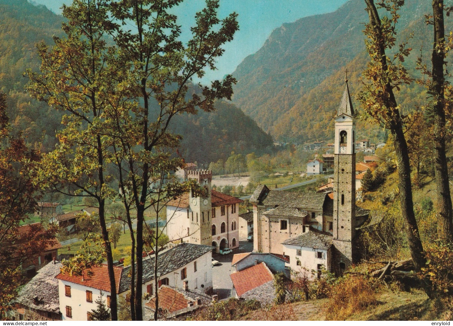 Piemonte Turistico Pradleves Valle Grana Scorcio Con La Torre Comunale - Autres & Non Classés