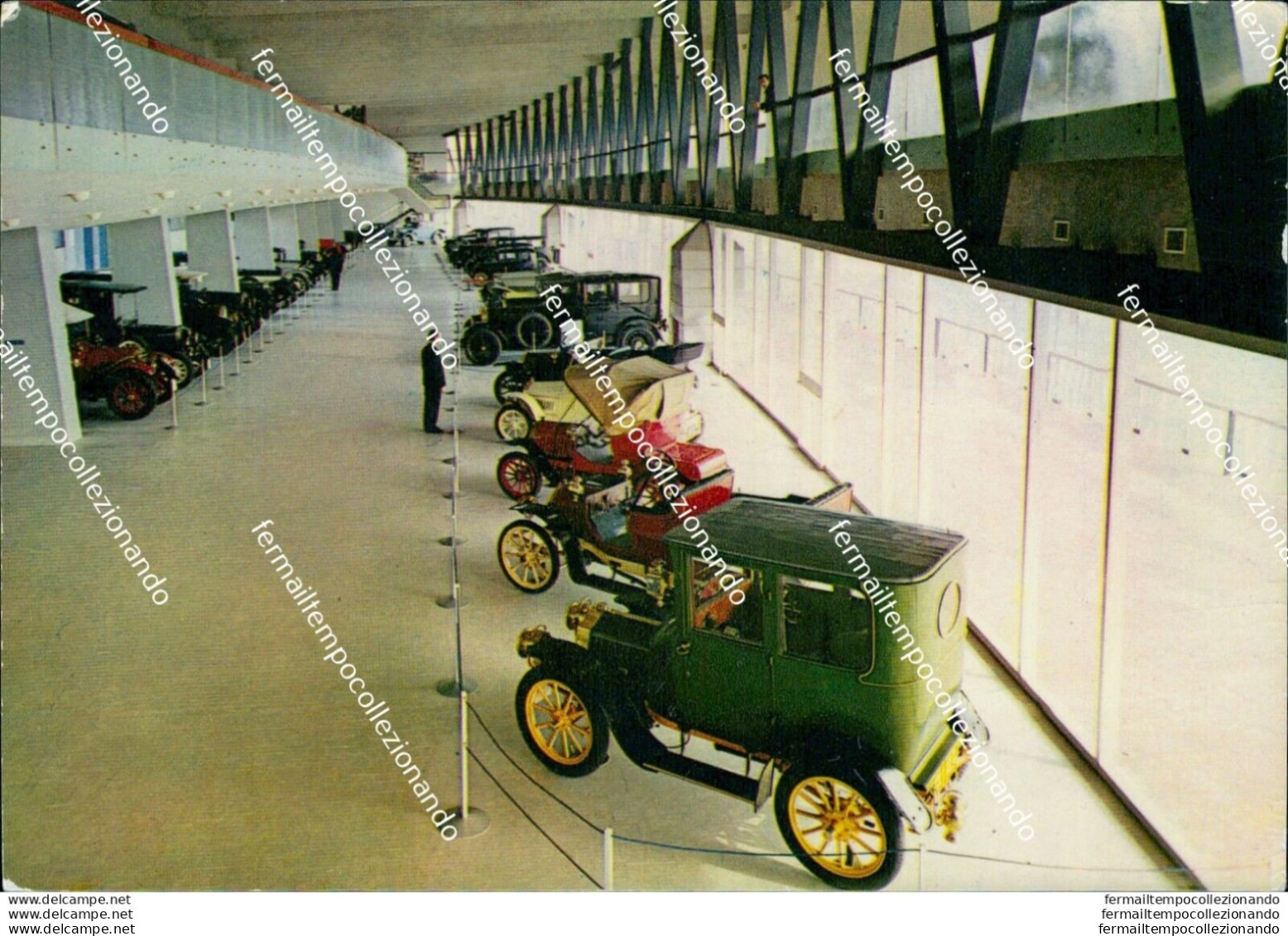 M715 Cartolina Torino Museo Dell'automobile Il Grande Salone - Autres & Non Classés