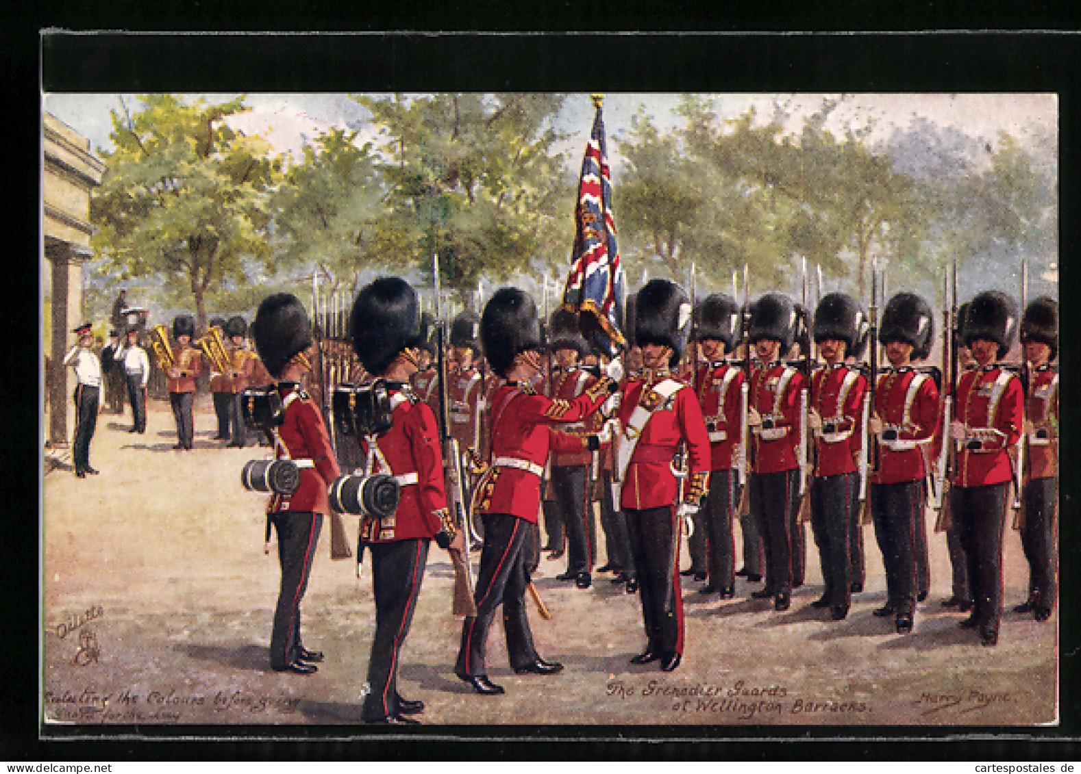 Künstler-AK Harry Payne: London, Military, Grenadier Guards, Britische Soldaten In Uniform  - Autres & Non Classés