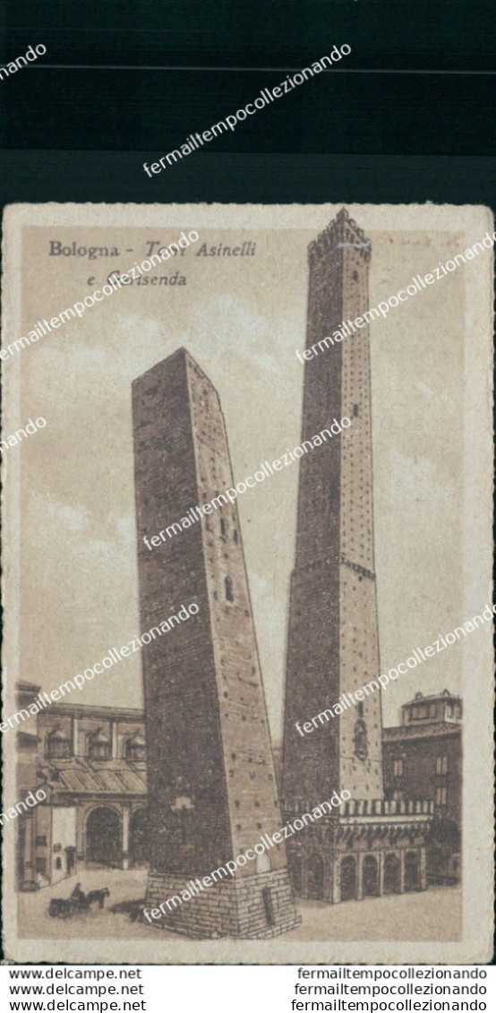 Bt328 Cartolina Bologna Citta' Torre Asinelli E Garisenda Emilia Romagna - Bologna