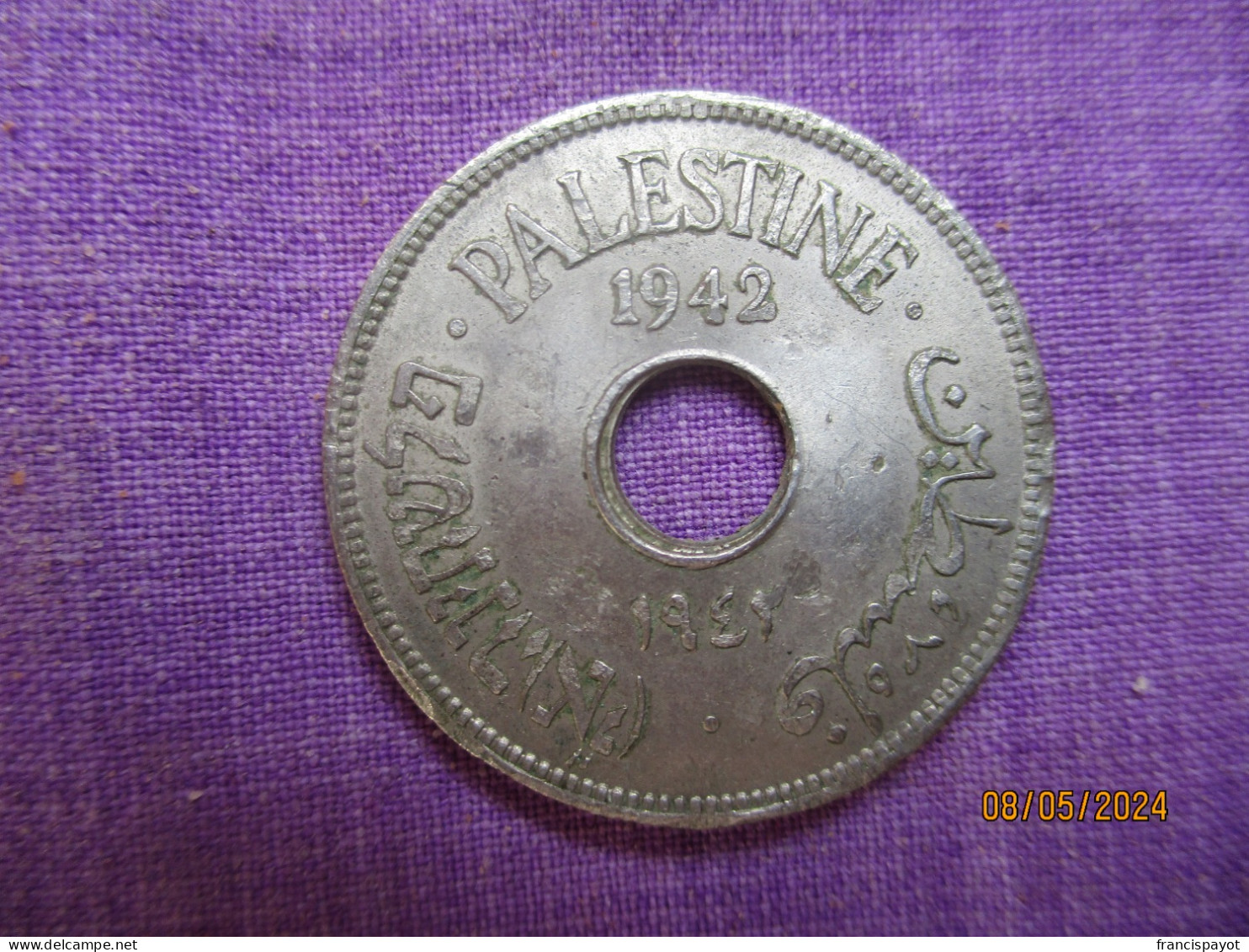 Palestine: 10 Mils 1942 - Other & Unclassified
