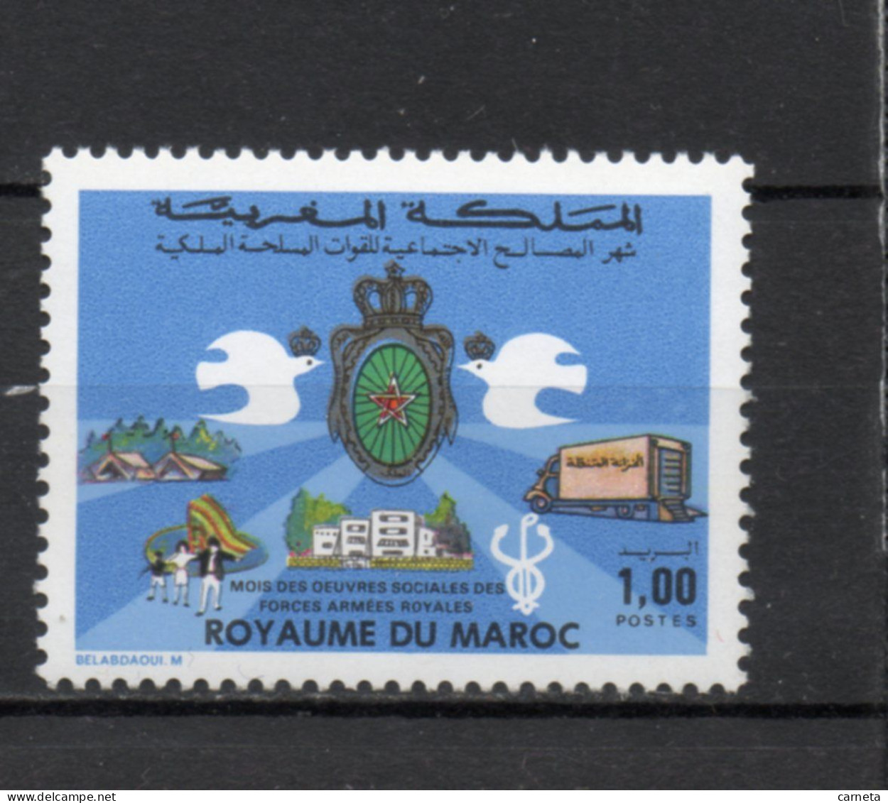 MAROC N°  1042   NEUF SANS CHARNIERE  COTE 0.80€    FORCES ARMEES - Marruecos (1956-...)