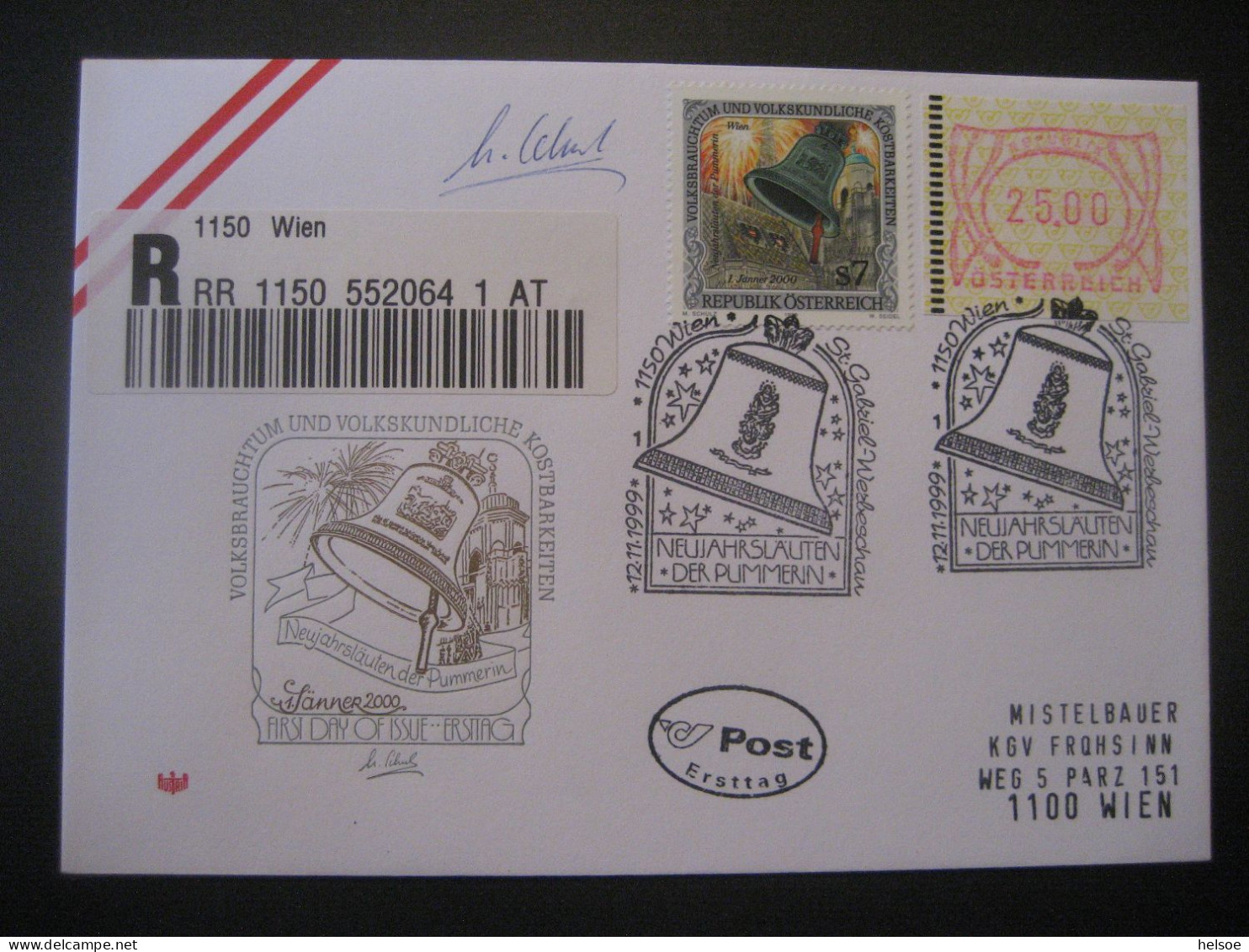 Österreich 1995- Sonder-Beleg Mit Einschreiben Und Automatenmarke MiNr. 3 - Timbres De Distributeurs [ATM]