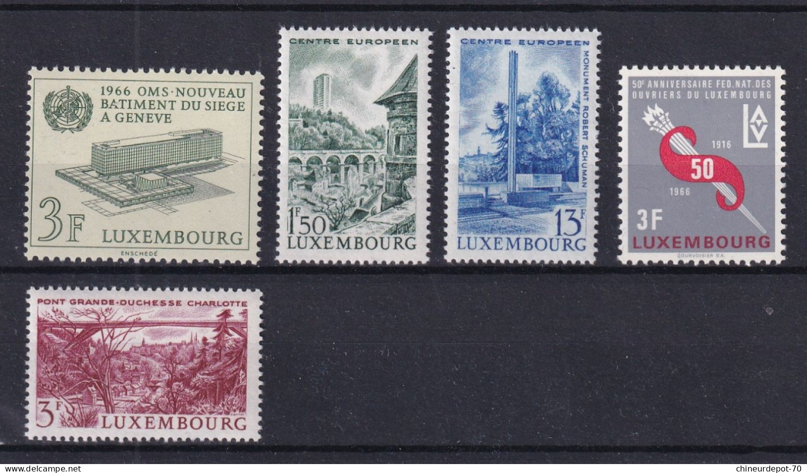 Timbres    Luxembourg Neufs ** Sans Charnières  1965-1966 - Neufs