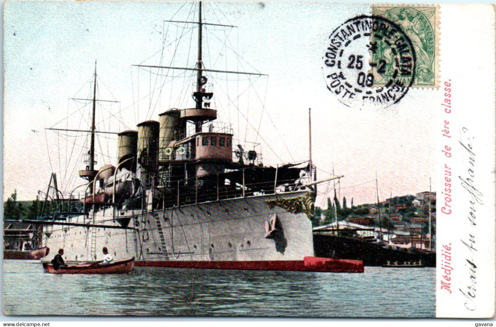 Turquie - Médjidié - Croiseur De 1ere Classe  - Turkey