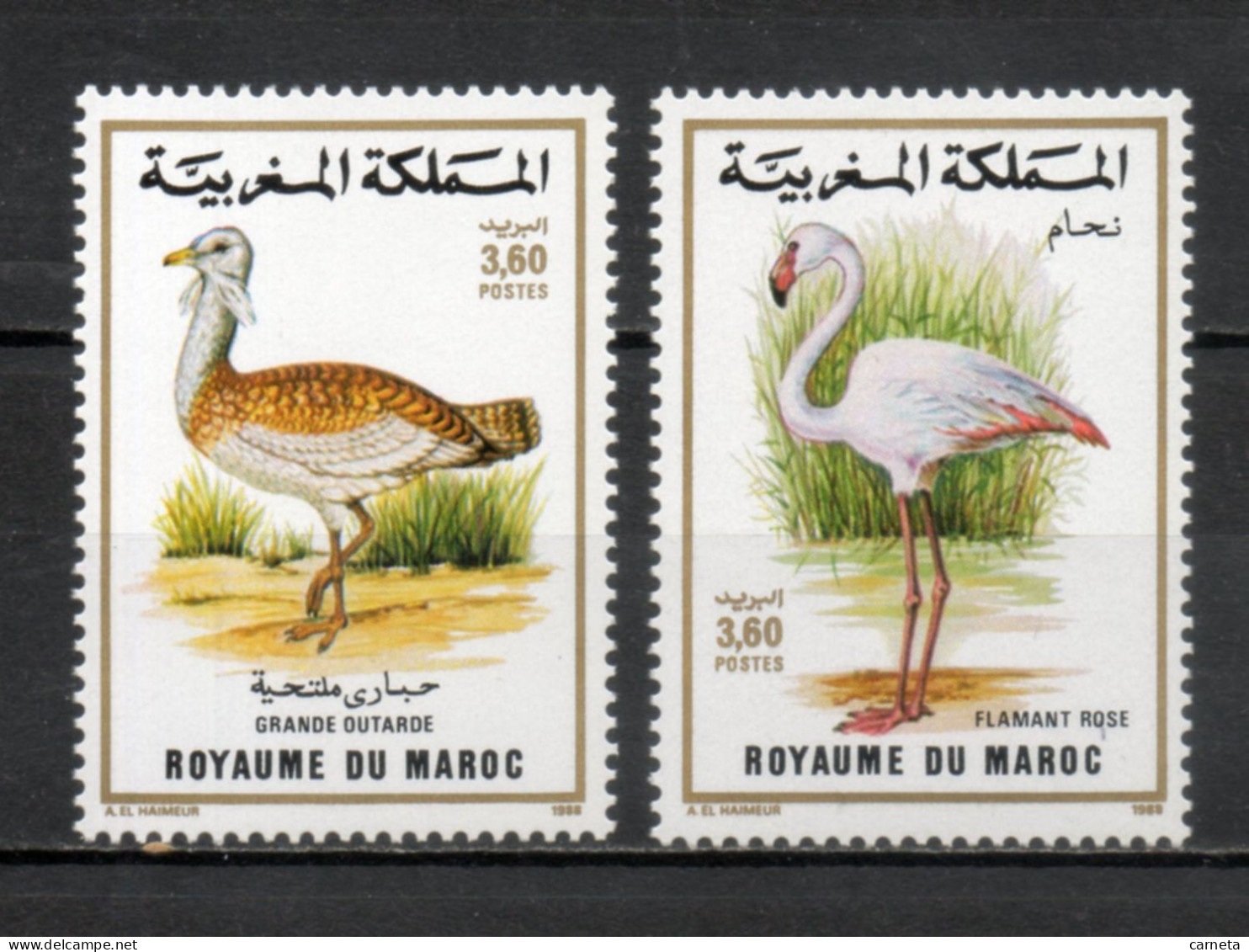 MAROC N°  1056 + 1057    NEUFS SANS CHARNIERE  COTE 6.00€    OISEAUX ANIMAUX FAUNE - Morocco (1956-...)