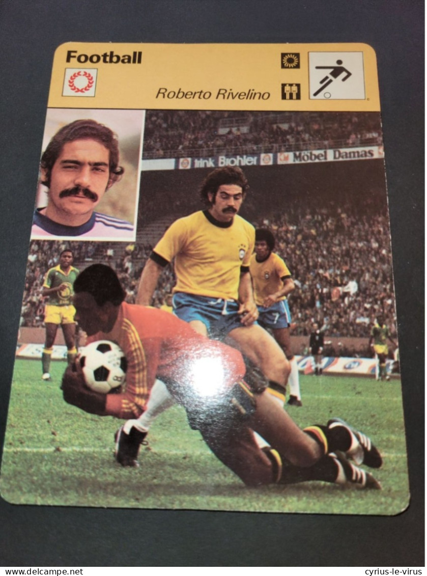 Football  ** Coupe Du Monde  1974 ** Brésil - Zaïre  ** Roberto Revelino  ** Kazadi - Sports