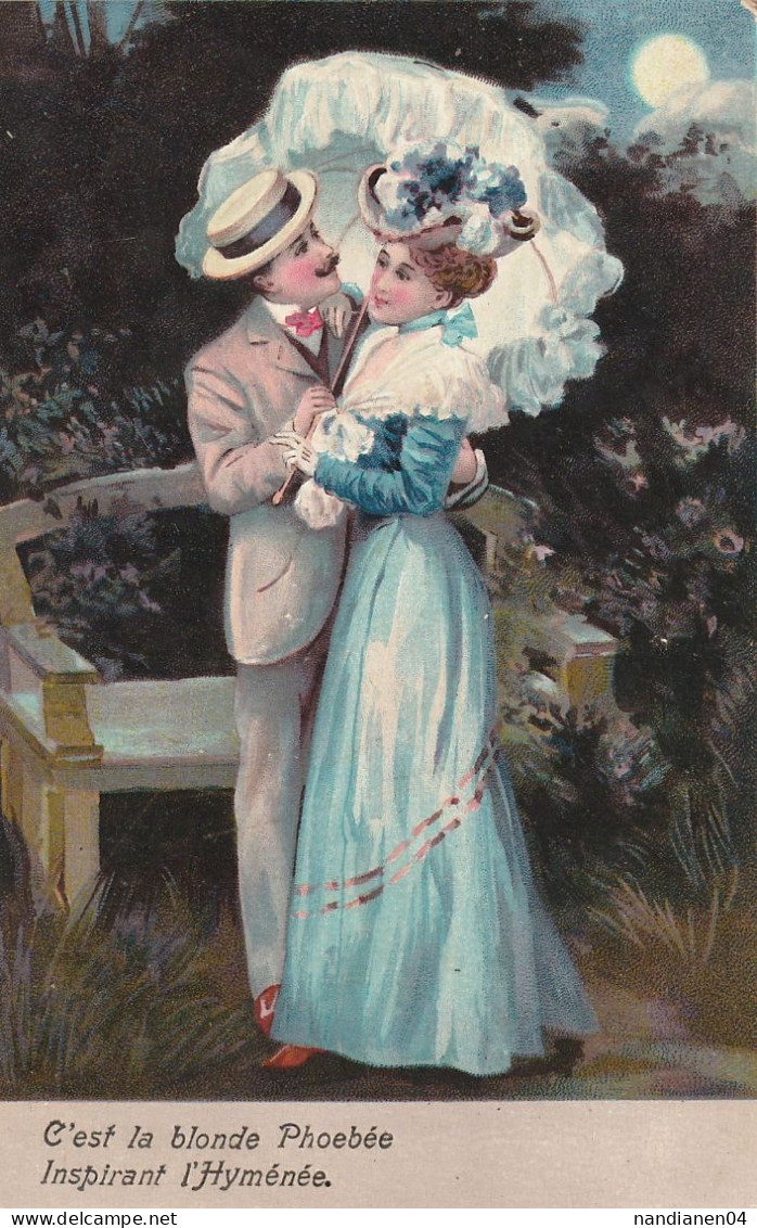 CPA - Illustrateur - Style Viennoise- Couple  PFB - - Ante 1900