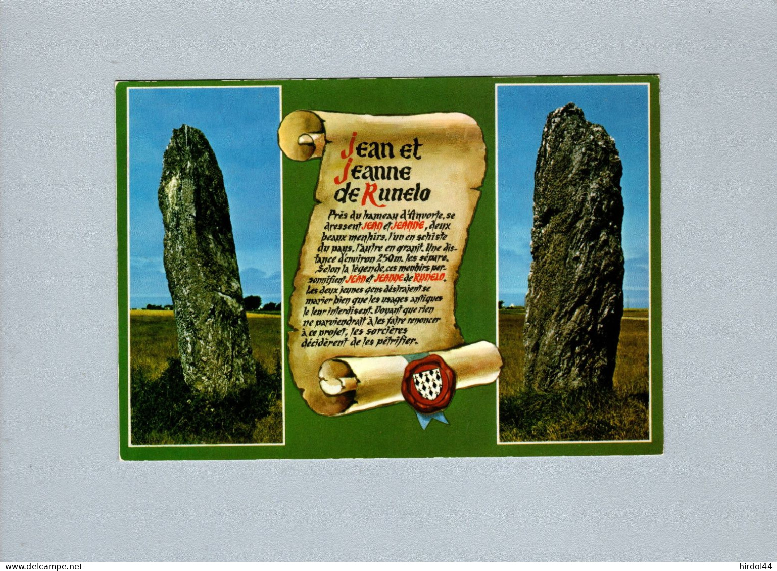 Belle Ile En Mer (56) : Les Menhirs Jean Et Jeanne De Runelo - Dolmen & Menhirs