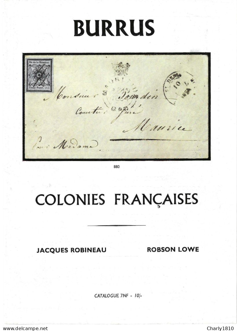 BURRUS - Colonies Francaises - Catalogues For Auction Houses