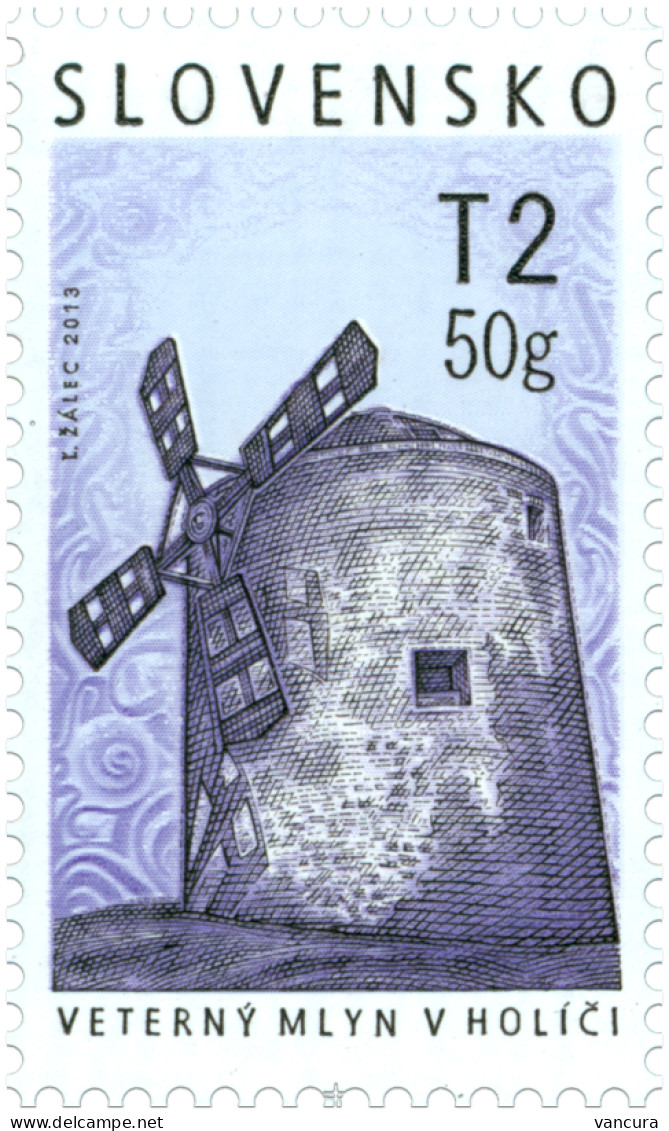 ** 537 Slovakia Windmill Of Holic 2013 - Mulini