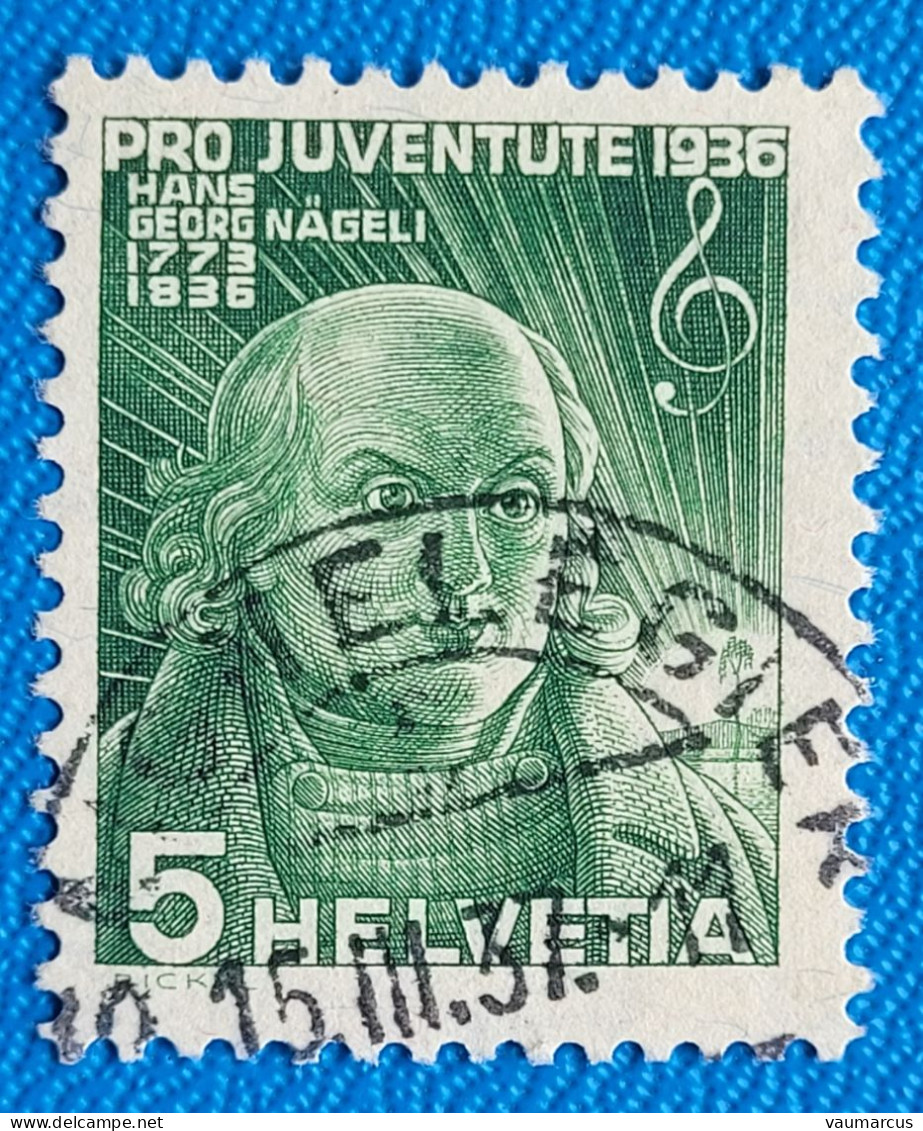1936 Zu J 77 PRO JUVENTUTE Obl. SAIGNELÉGIER 15.3.37 Voir Description - Used Stamps