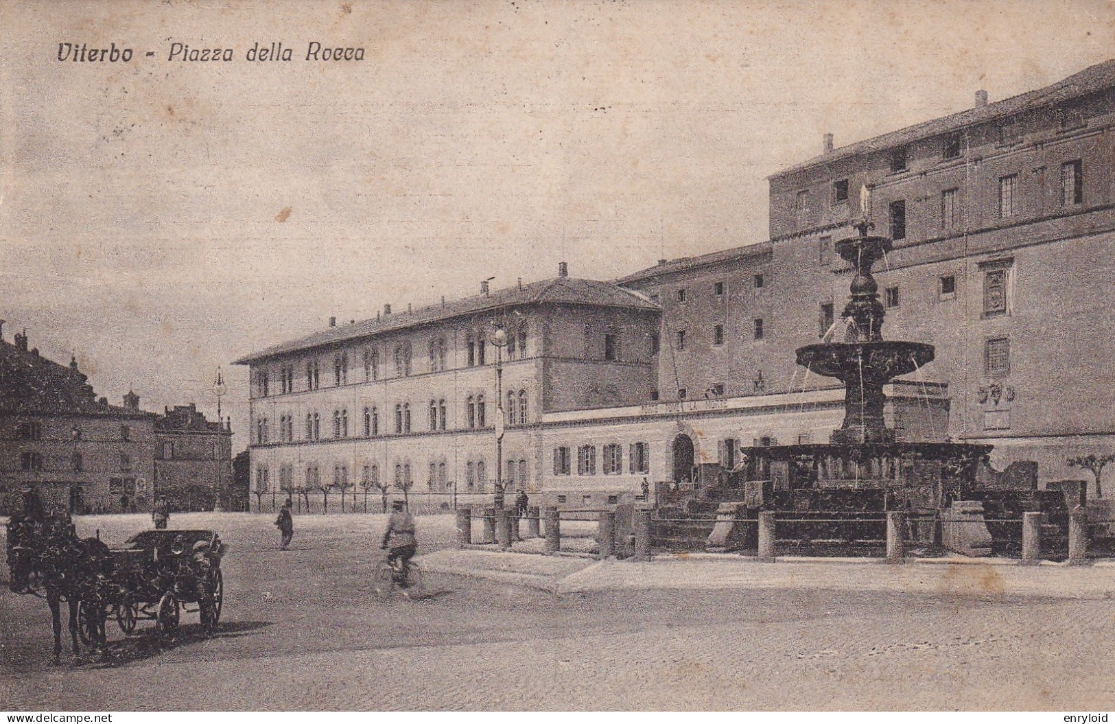 Viterbo Piazza Della Rocca 1928 - Viterbo