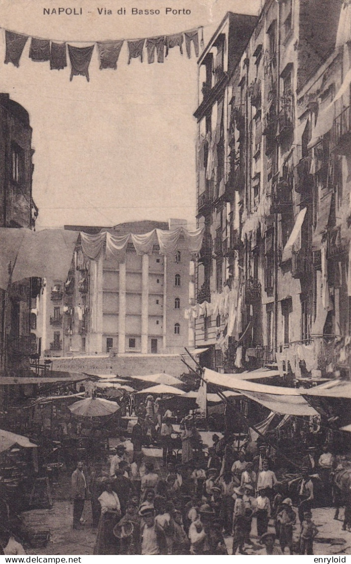 Napoli Via Di Basso Porto 1915 - Napoli