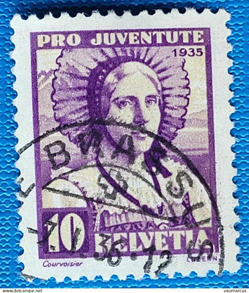 1935 Zu J 74 PRO JUVENTUTE Obl. BRASSUS 7.1.36 Voir Description - Used Stamps