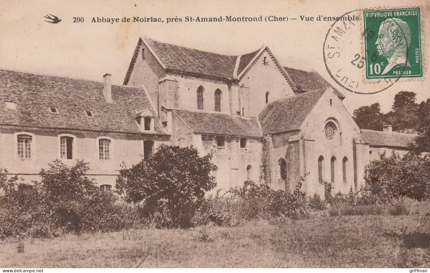 ENVIRONS DE SAINT AMAND MONTROND ABBAYE DE NOIRLAC VUE D'ENSEMBLE 1925 TBE - Saint-Amand-Montrond