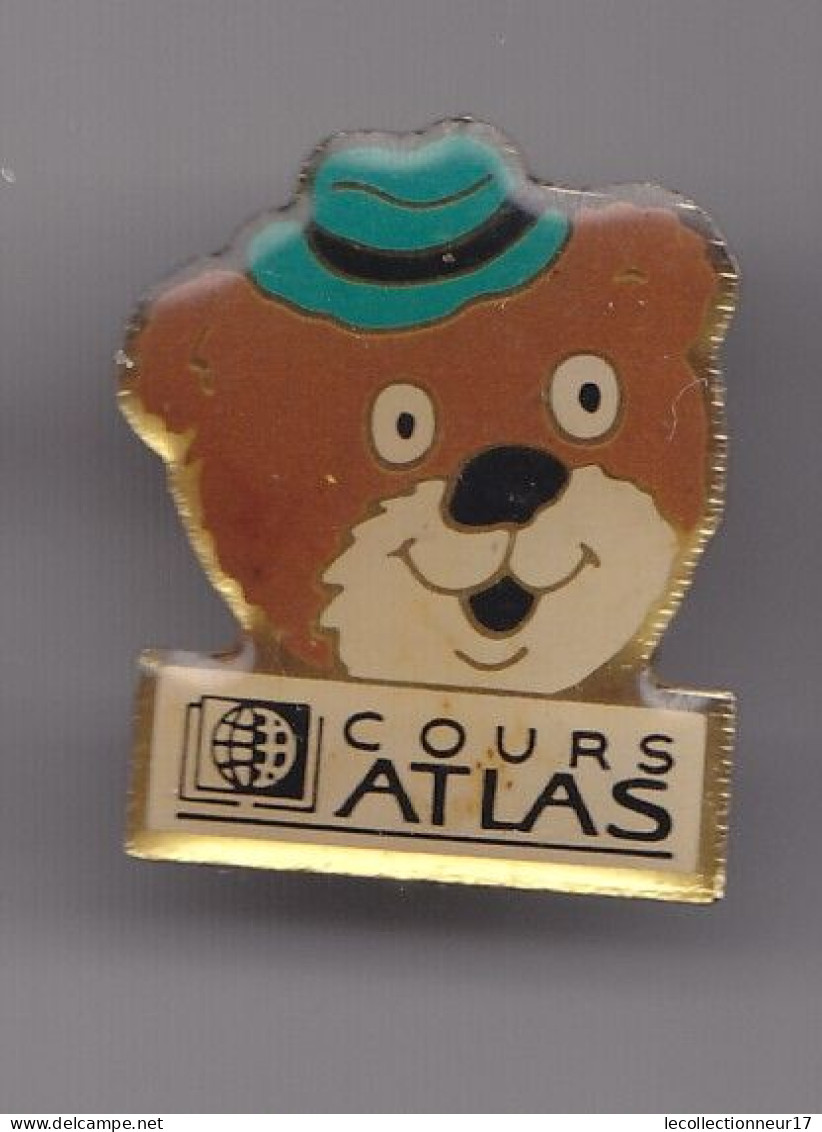 Pin's Cours Atlas Ours  Réf 8075 - Animali