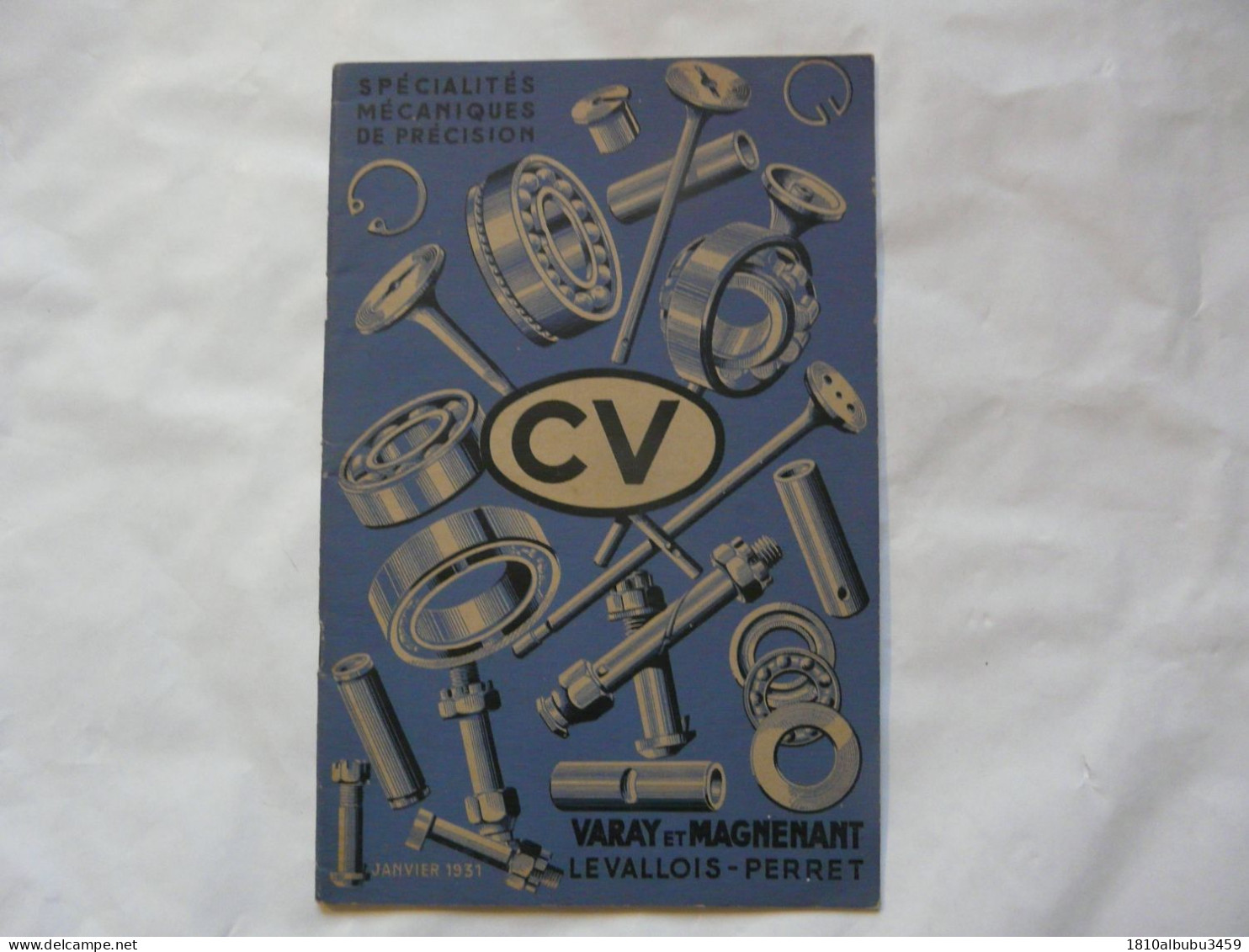 CATALOGUE - SPECIALITES MECANIQUE DE PRECISION : CV - Janvier 1931 - Bricolage / Técnico