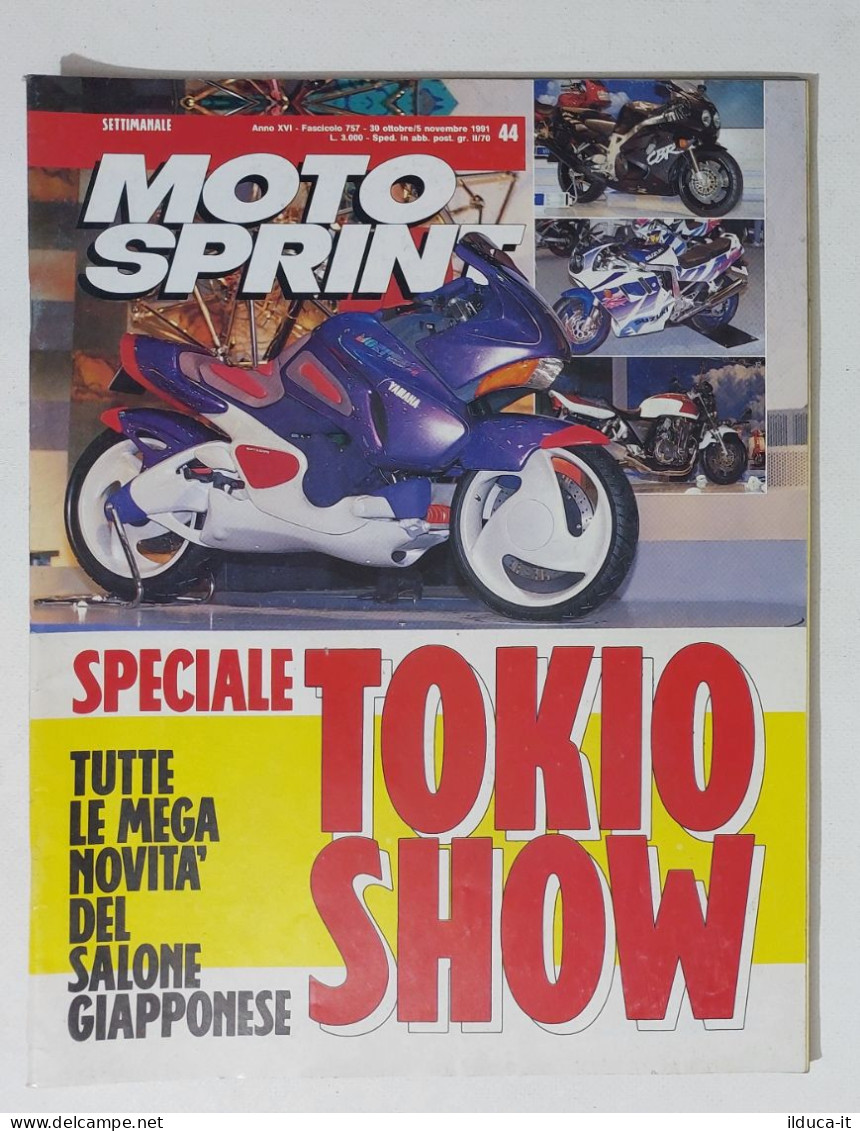 34710 Motosprint A. XVI N. 44 1991 - Speciale Salone Tokio - Suzuki GN 250 - Motori