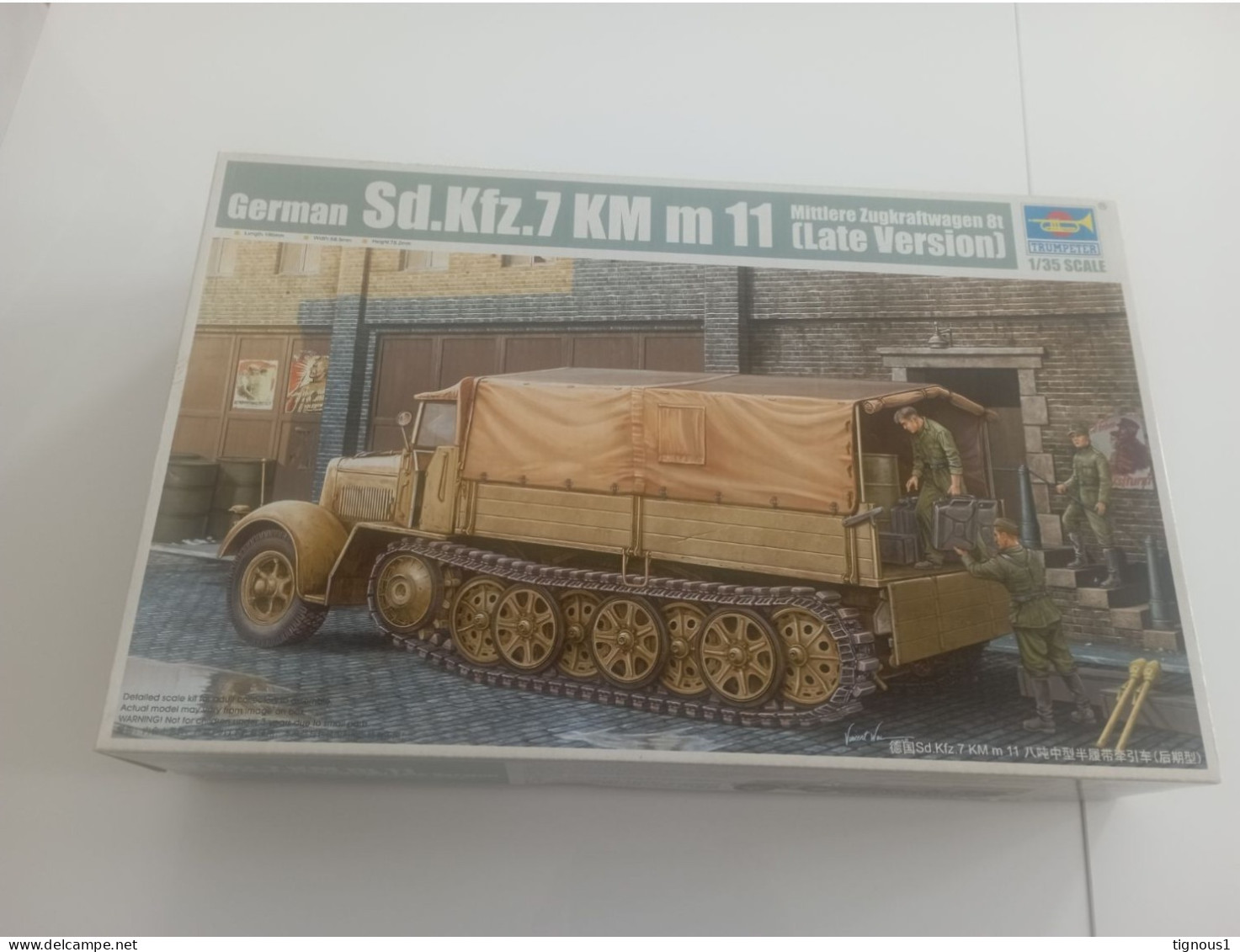 Maquette TRUMPETER 1/35 German Sd.Kfz.7 KM M 11 (Late Version) - Véhicules Militaires