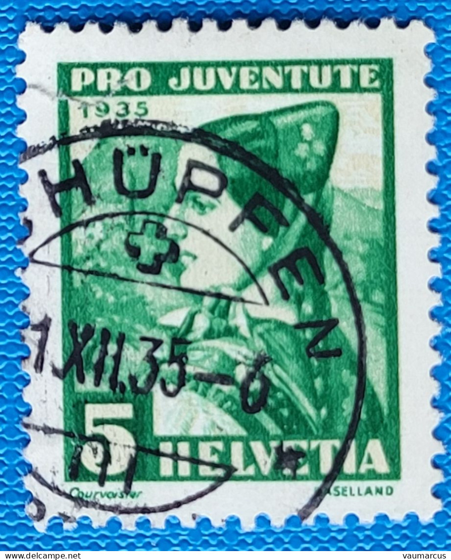 1935 Zu J 73 PRO JUVENTUTE Obl. SCHÜPFEN .1.12.35 Voir Description - Used Stamps