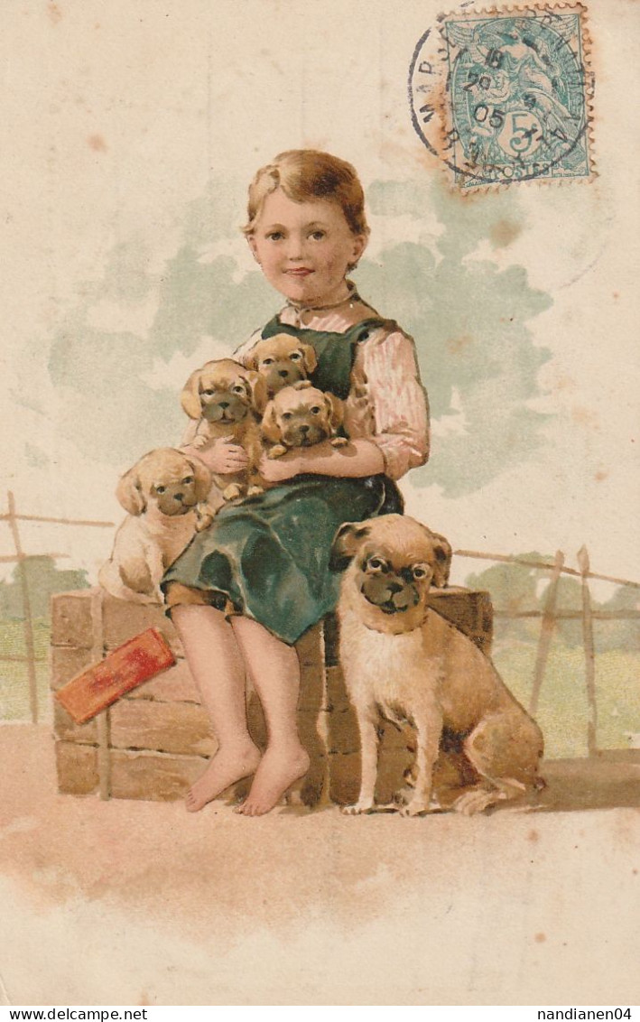 CPA - Illustrateur  - Style Viennoise- Enfant  - - Voor 1900