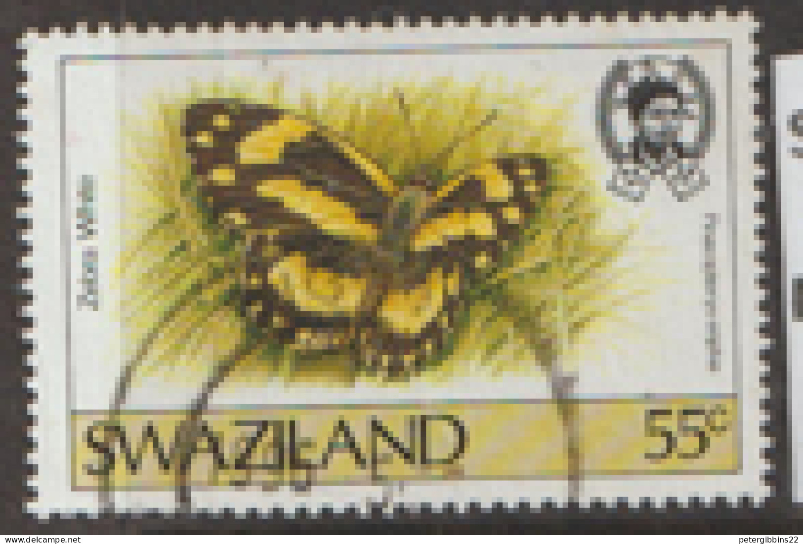 Swaziland  1987  SG 524  55c Butterfly Fine Used - Swasiland (...-1967)