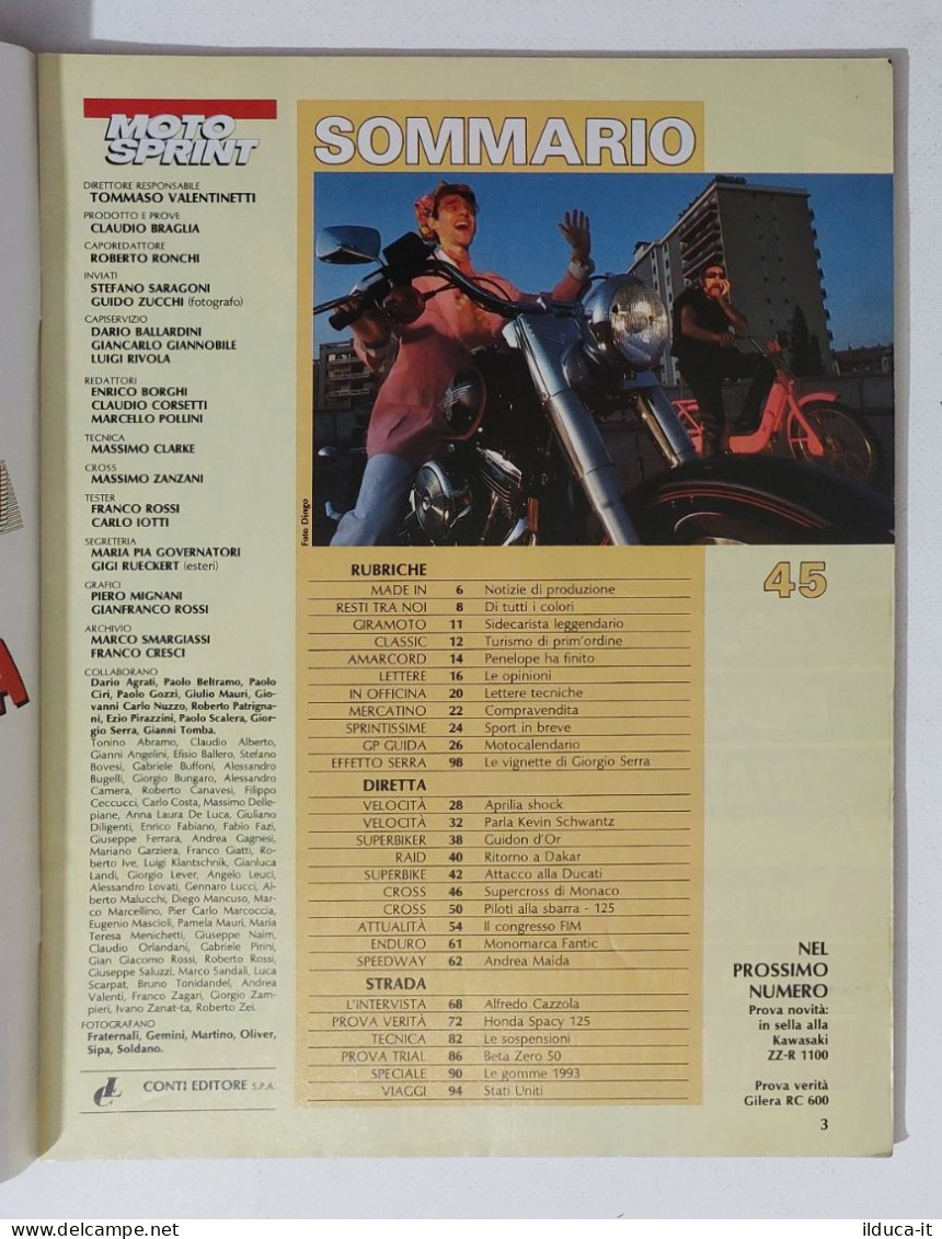 34738 Motosprint A. XVII N. 45 1992 - Cambiano Le Regole In SuperBike - Schwantz - Moteurs