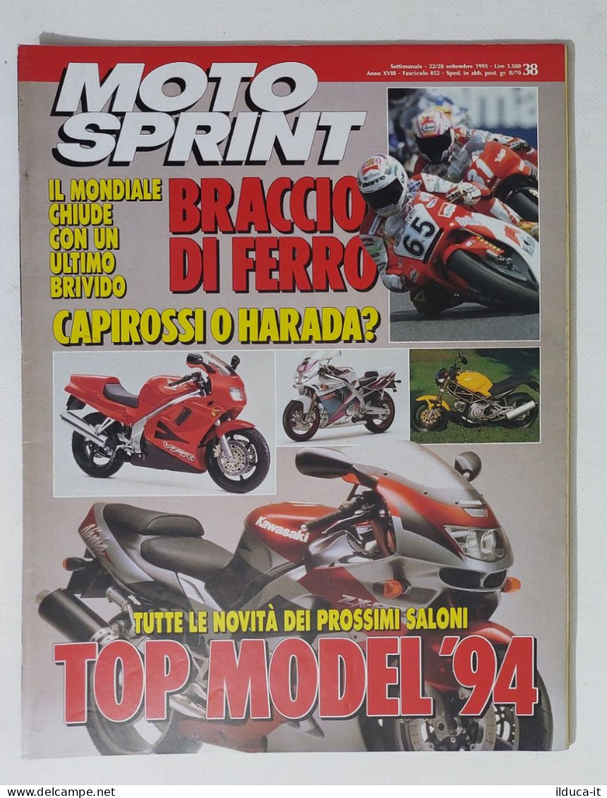 34751 Motosprint A. XVIII N. 38 1993 - Capirossi O Harada - Novità Saloni 1994 - Engines
