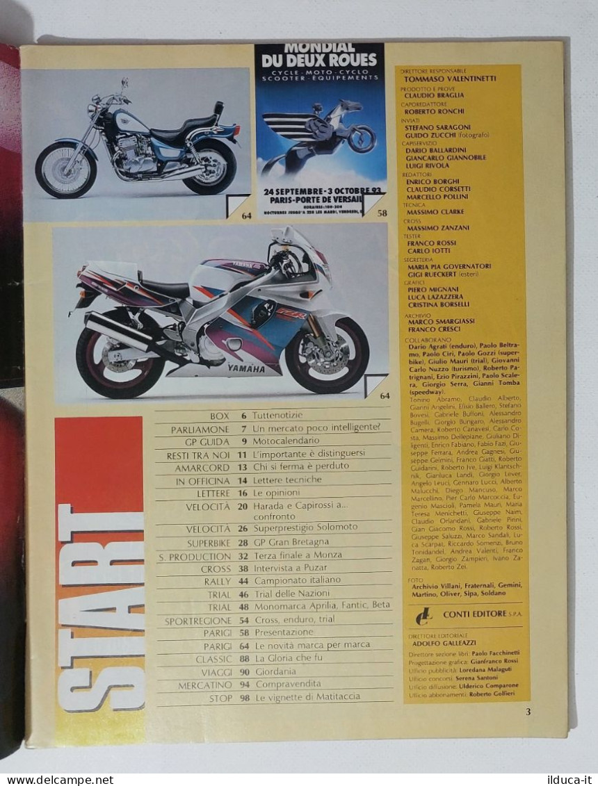 34753 Motosprint A. XVIII N. 40 1993 - Novità Salone Parigi - Harada E Capirossi - Engines