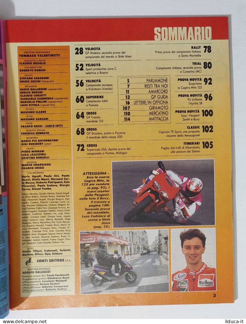 34763 Motosprint A. XIX N. 15 1994 - GP Malesia Vince Doohan - Cagiva Mito 125 - Motori