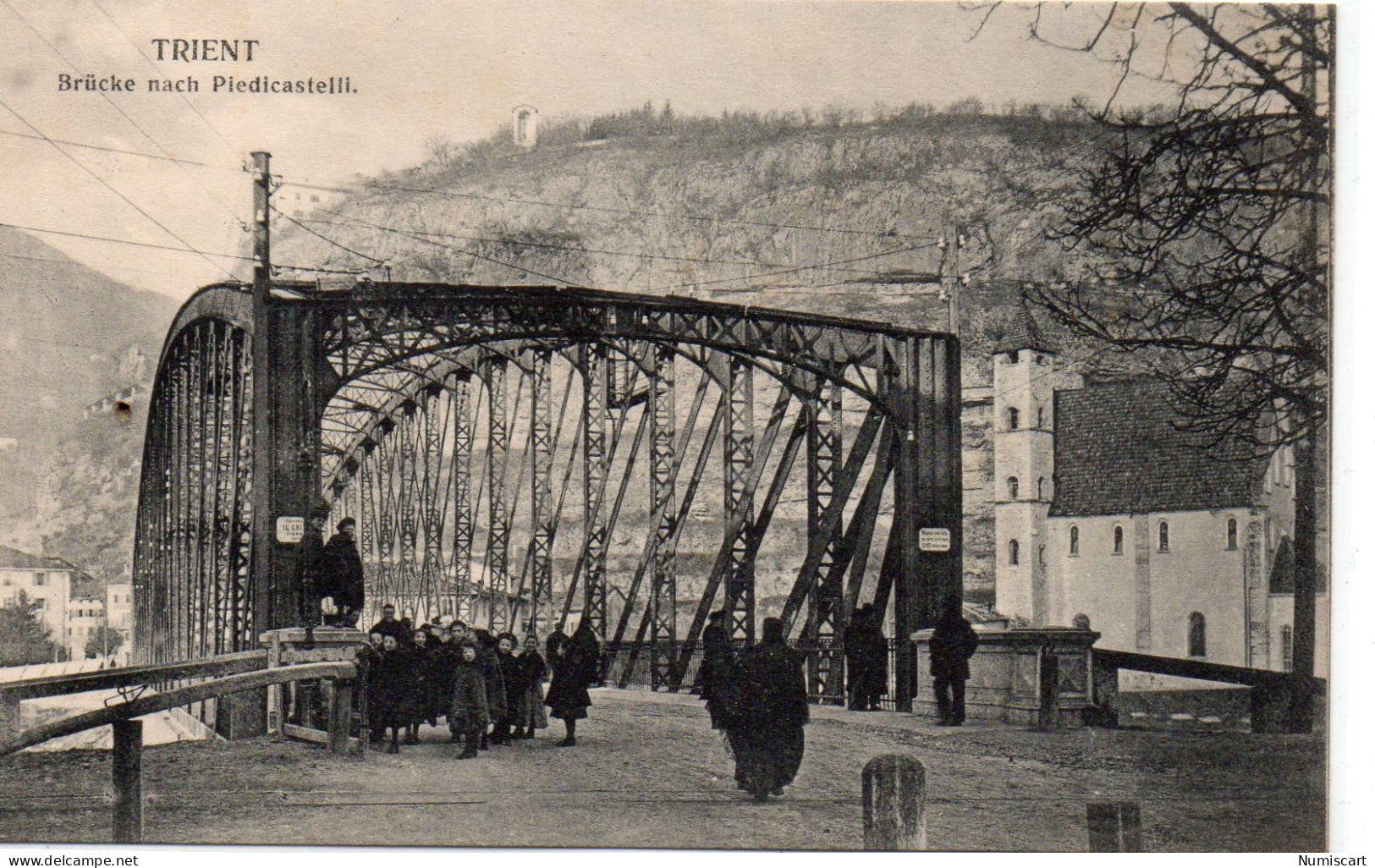 Trient Animée Brücke Nach Piedicastelli - Trento