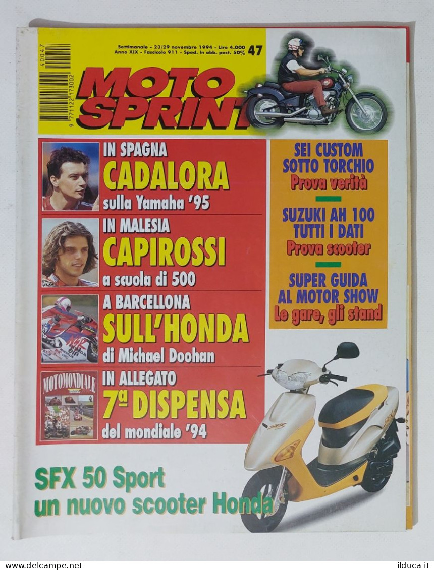 34787 Motosprint A. XIX N. 47 1994 - Capirossi In 500 - Cadalora Su Yamaha - Engines