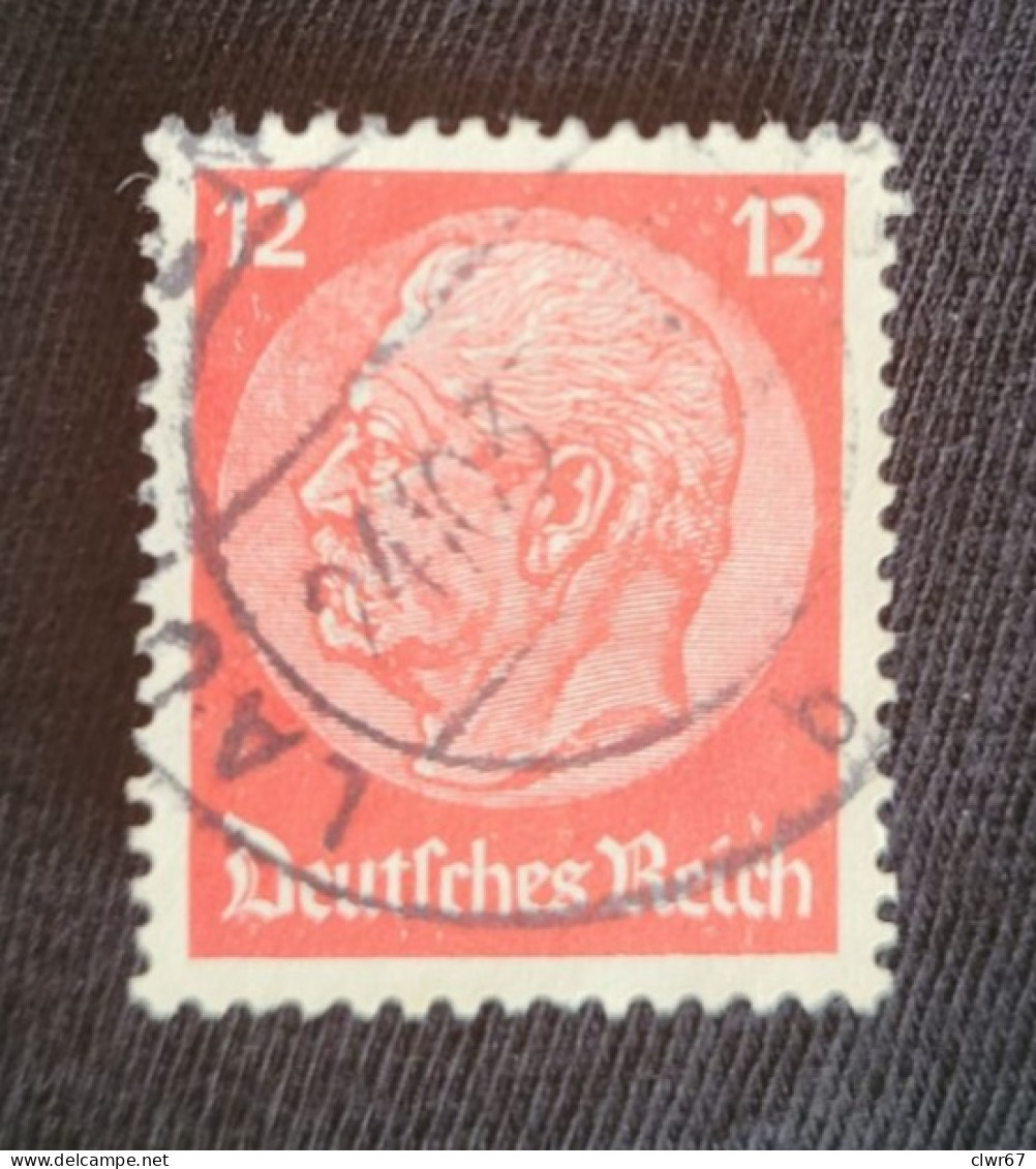 Paul Von Hindenburg 12 Pf Deutsches Reich - Gebraucht