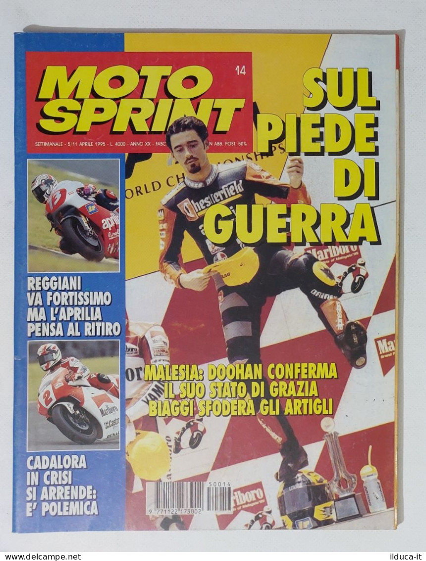34801 Motosprint A. XX N. 14 1995 - GP Malesia Doohan - Reggiani Va Fortissimo - Motores