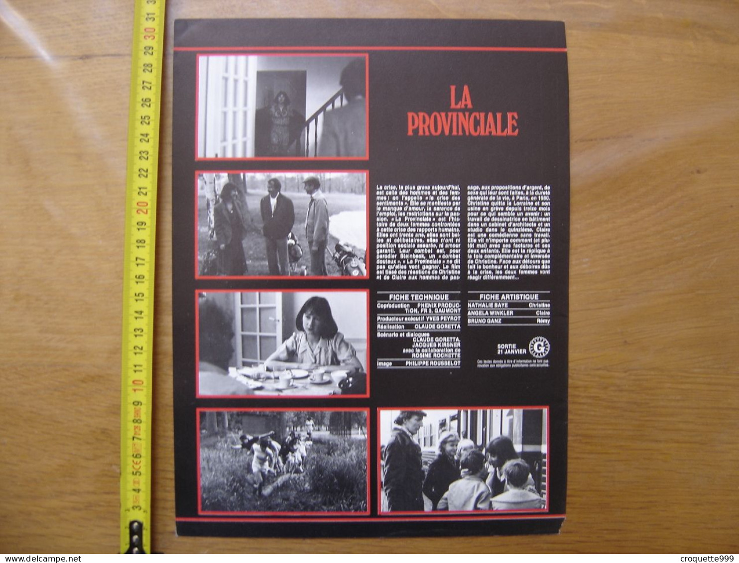 Synopsis Cinema Movie LA PROVINCIALE Baye Winkler Ganz Goretta - Autres & Non Classés