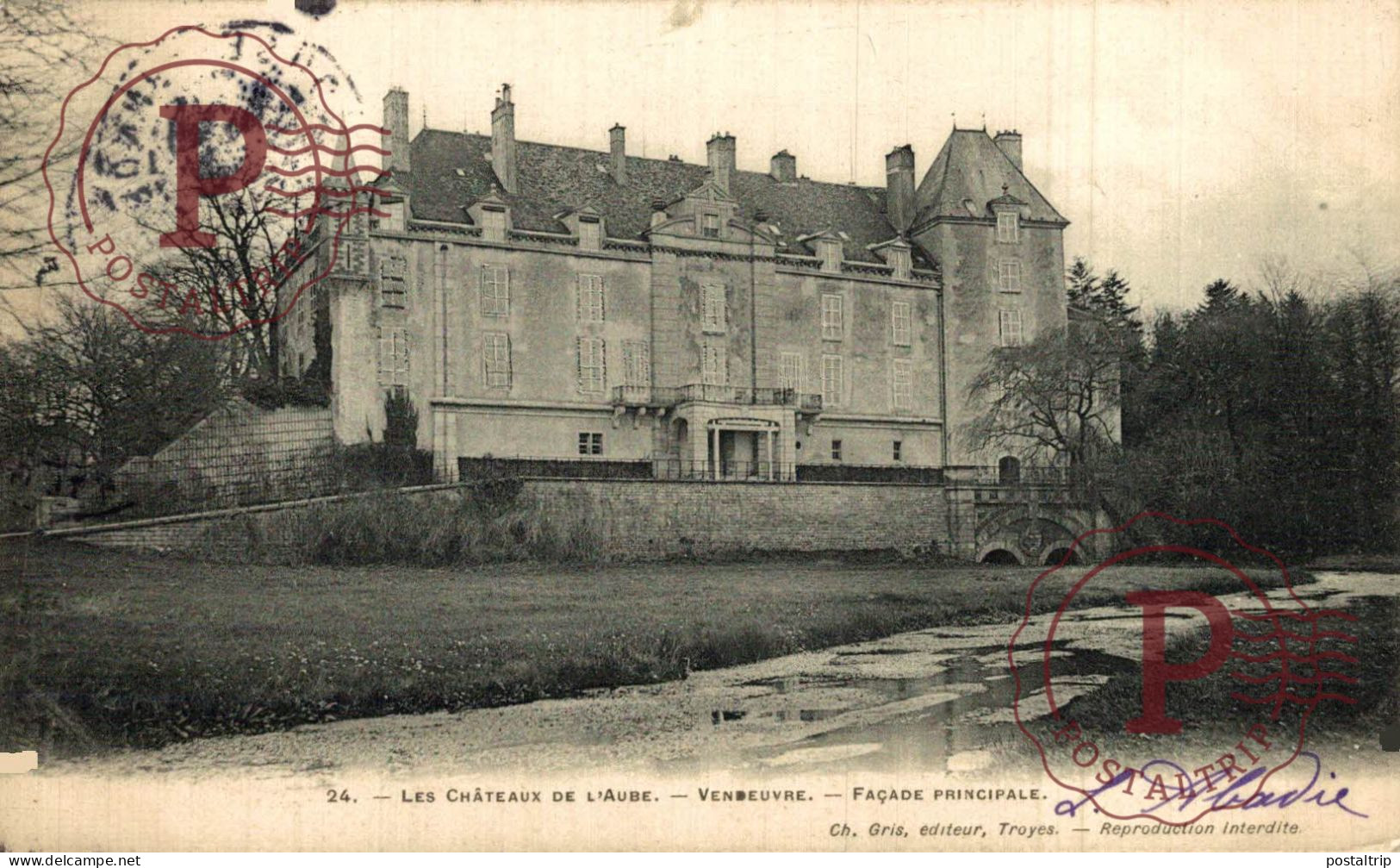 FRANCIA. FRANCE. VENDEUVRE LE CHATEAU FACADE PRINCIPALE - Nogent-sur-Seine