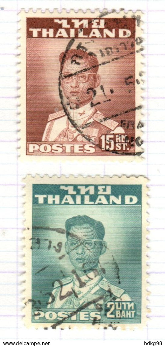 T+ Thailand 1951 Mi 284C 291C Bhumipol Adujadeh - Thailand