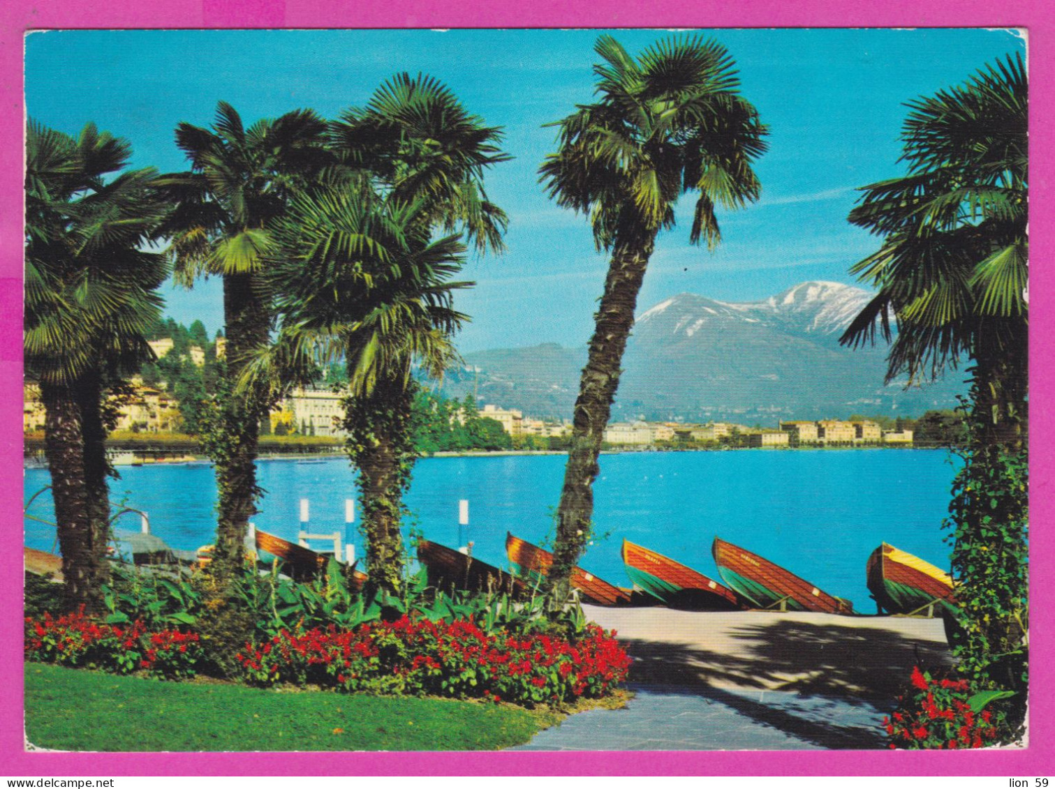 293939 / Italy - 64 Lugano-Paradiso. Il Quai (Switzerland) PC 1972 Milano USED - 25 L Coin Of Syracuse - 1971-80: Poststempel