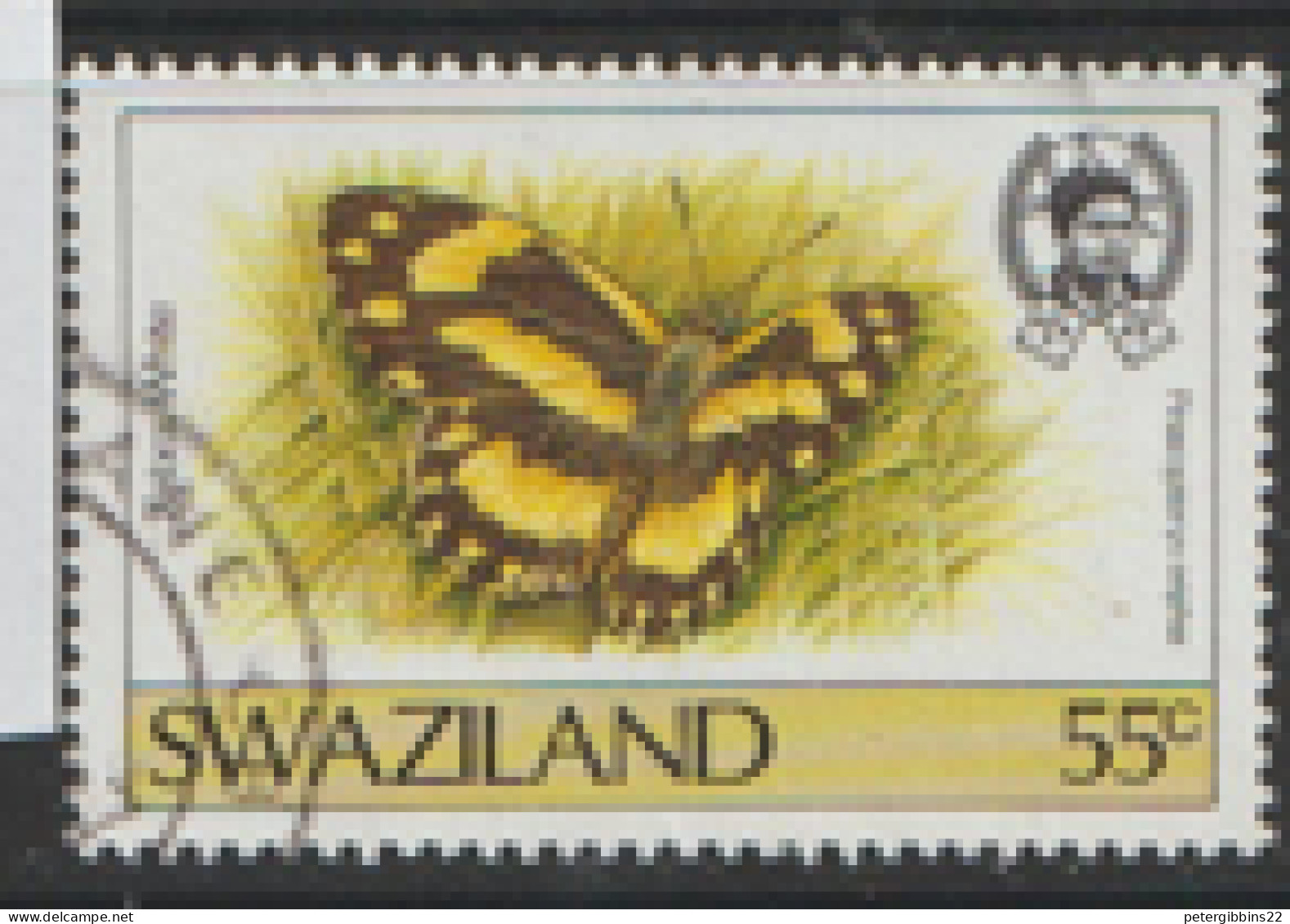 Swaziland  1992  SG  615  55c  Butterfly Fine Used - Swasiland (...-1967)