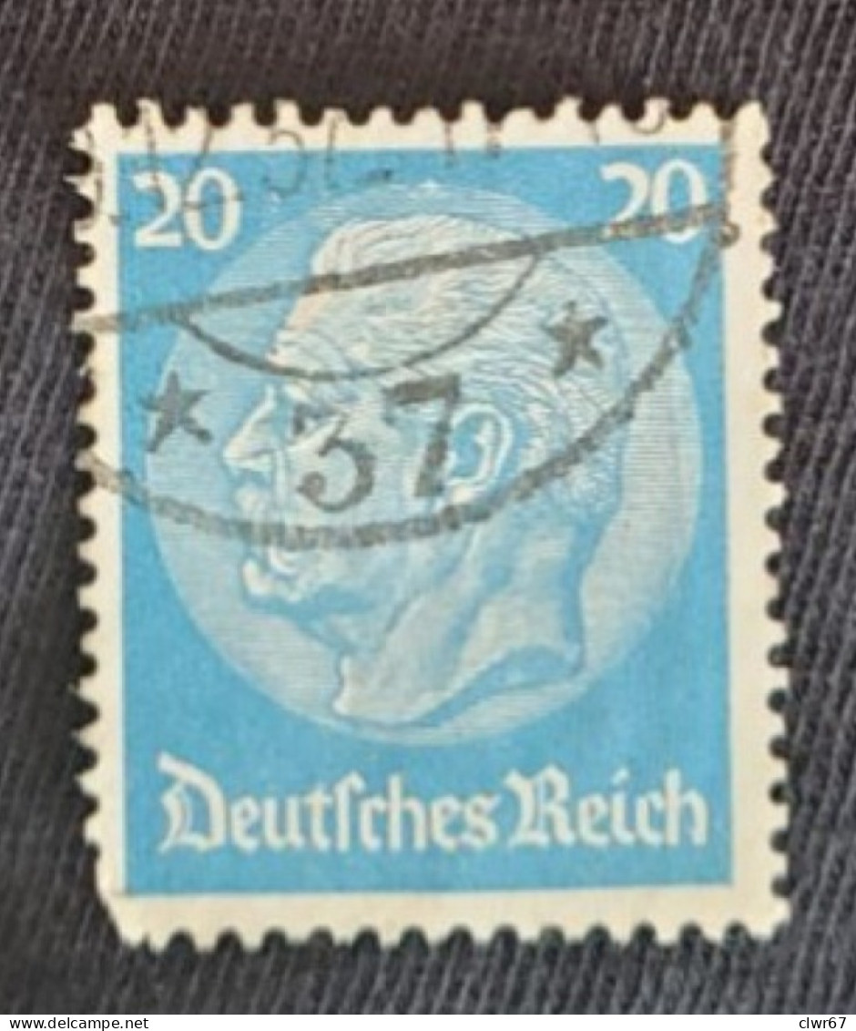 Paul Von Hindenburg 20 Pf Deutsches Reich - Used Stamps