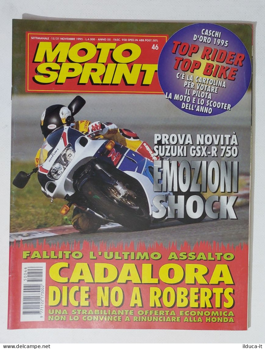 34823 Motosprint A. XX N. 46 1995 - Prova Suzuki GSX-R 750 - Cadalora Alla Honda - Moteurs