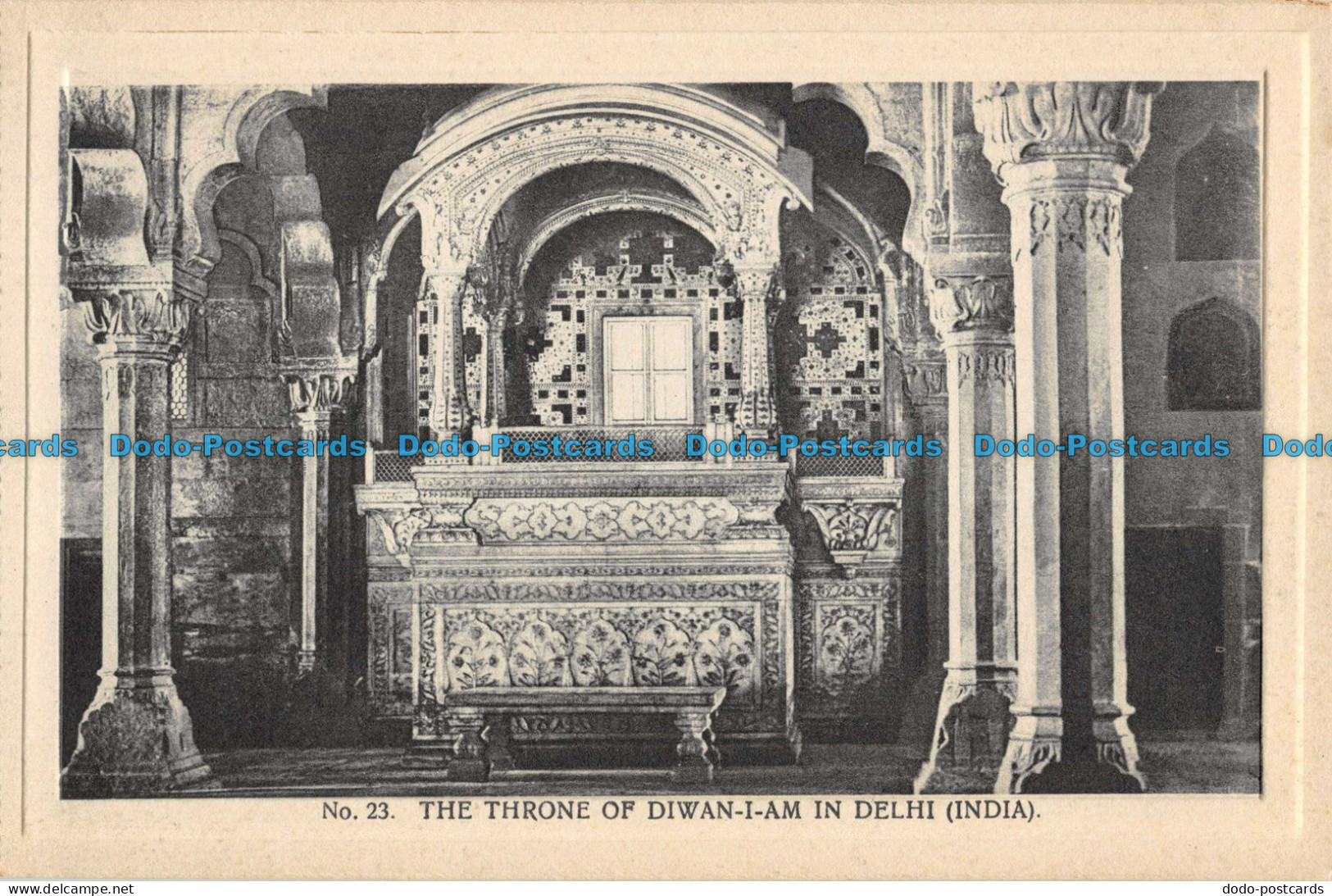 R060369 The Throne Of Diwan I Am In Delhi. India. H. A. Mirza. No 23 - Monde