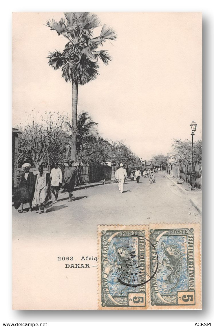 SENEGAL DAKAR  La  RUE DE GARONNE    2  (scan Recto-verso) OO 0931 - Sénégal