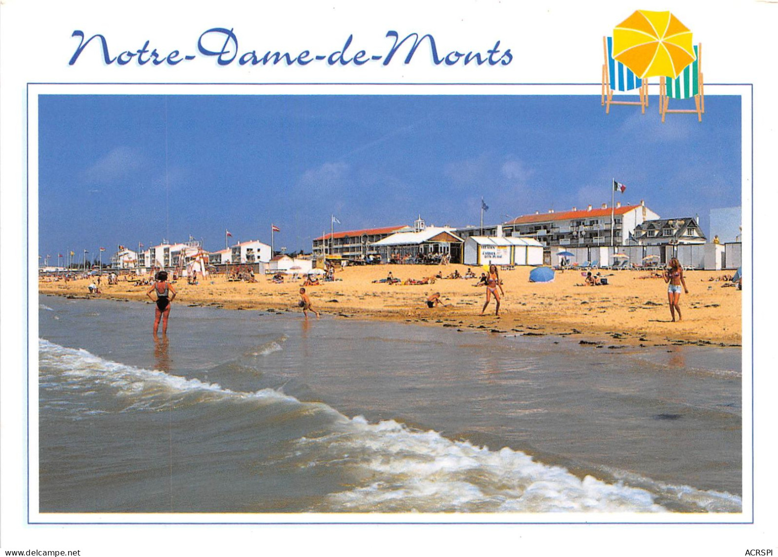 Vendée Notre Dame De Monts  La Plage 4  (scan Recto-verso) OO 0914 - Saint Jean De Monts