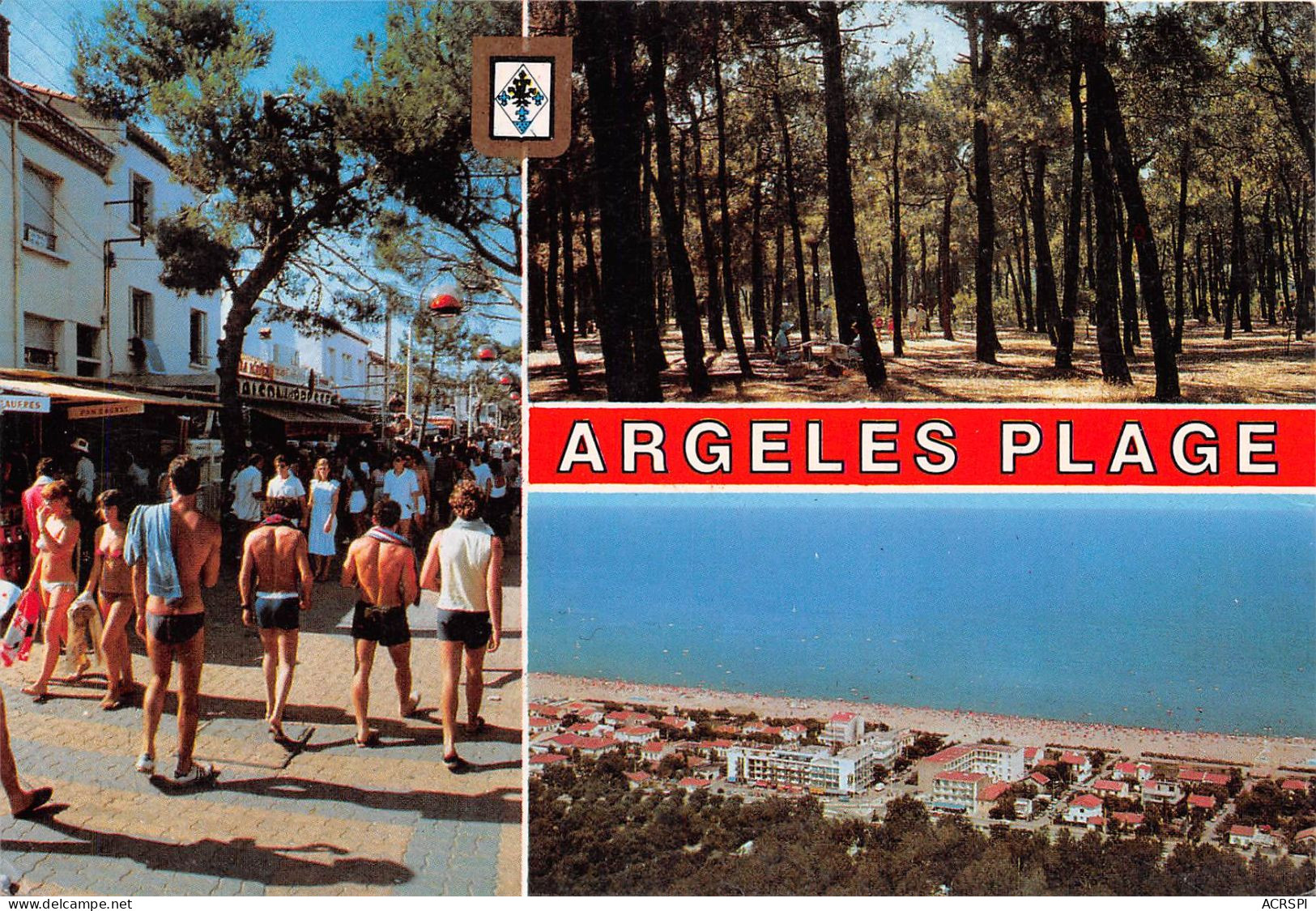 ARGELES Plage   Divers Aspects 24  (scan Recto-verso) OO 0912 - Argeles Sur Mer